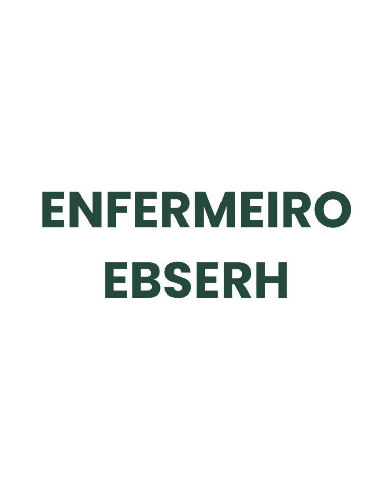 EBSERH 2025 ENFERMEIRO